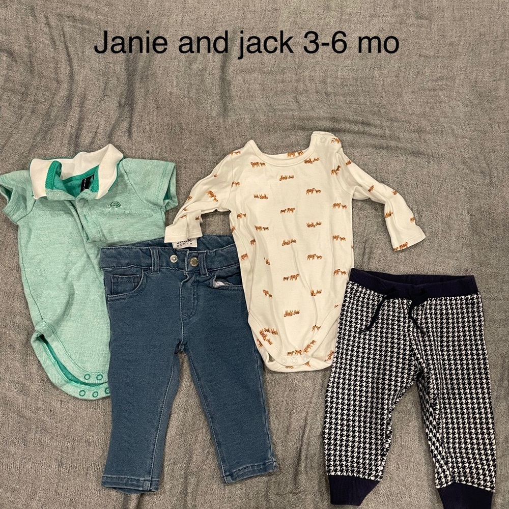 Janie and jack 2 piece outfits bundle